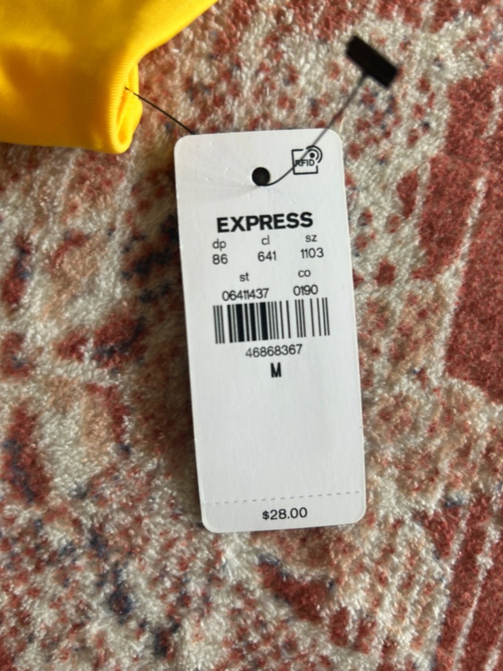 Express Yellow Halter Cami Top - Picture 2 of 3